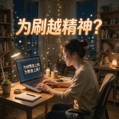 同样熬夜上网，为什么有人越刷越精神？灯光