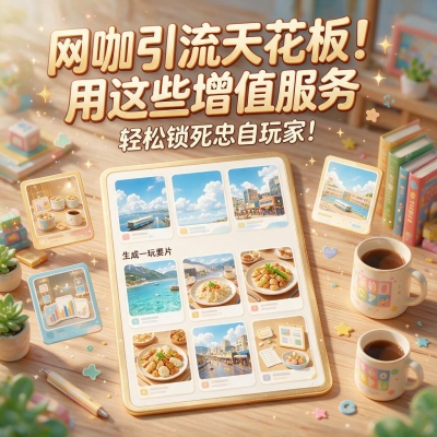 网咖引流天花板！用这些增值服务，轻松锁死